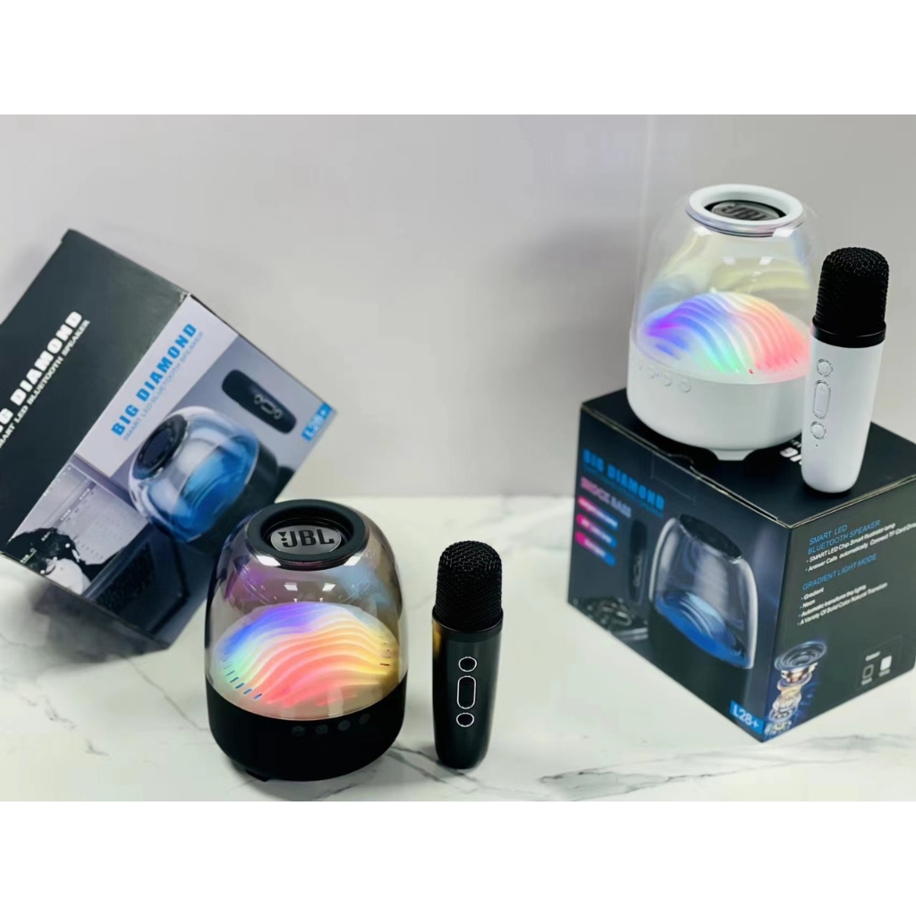 Loa Bluetooth Karaoke L28 Kèm Mic Không Dây Bass Mạnh Âm Thanh Rõ Full Box TECHHIGH