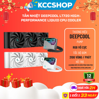  Tản nhiệt Deepcool LT720 High-Performance Liquid CPU Cooler Màu đen + trắng NK - Bảo Hành 12 Tháng 