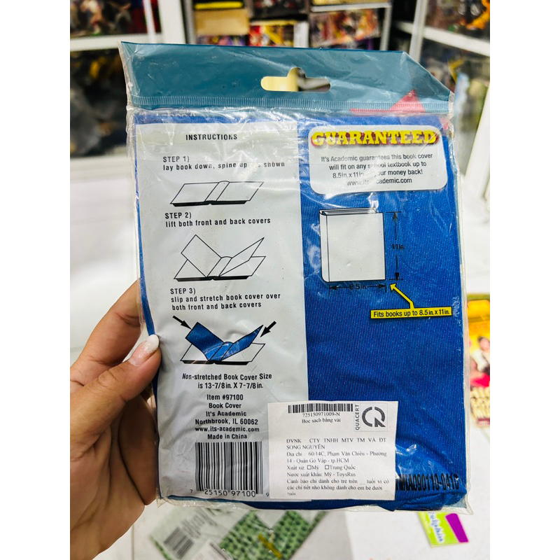 Vỏ bọc bìa sách bằng Vải It's Academic Its Academic Its Academic Book Cover