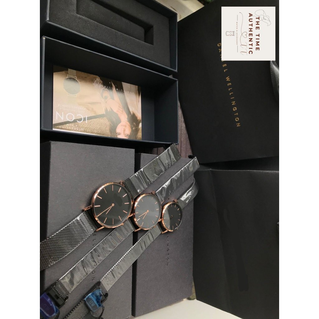 Đồng Hồ Đôi DWW Classic Pettite - Đôi DWW Dây Thép Fullbox