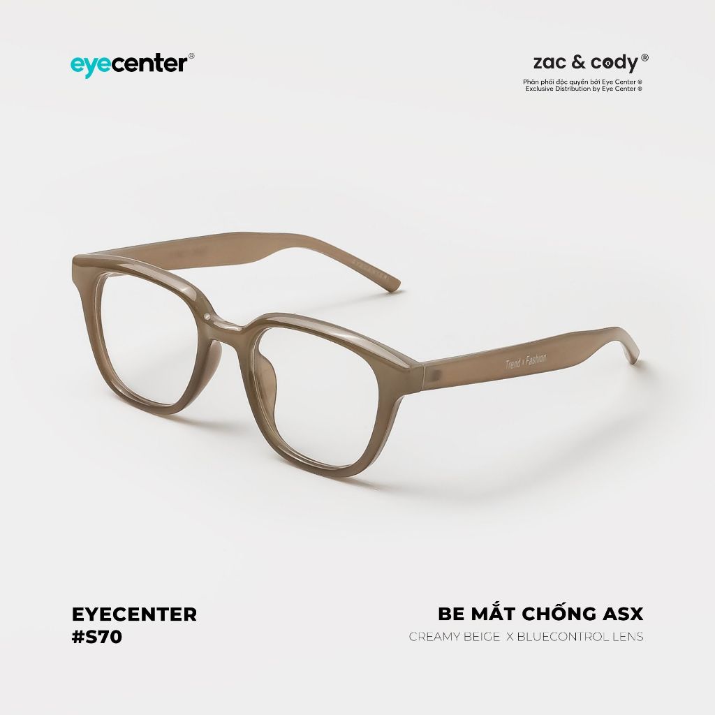 Kính mát nam nữ chính hãng EYECENTER S70-S nhựa dẻo siêu nhẹ nhập khẩu by Eye Center Vietnam