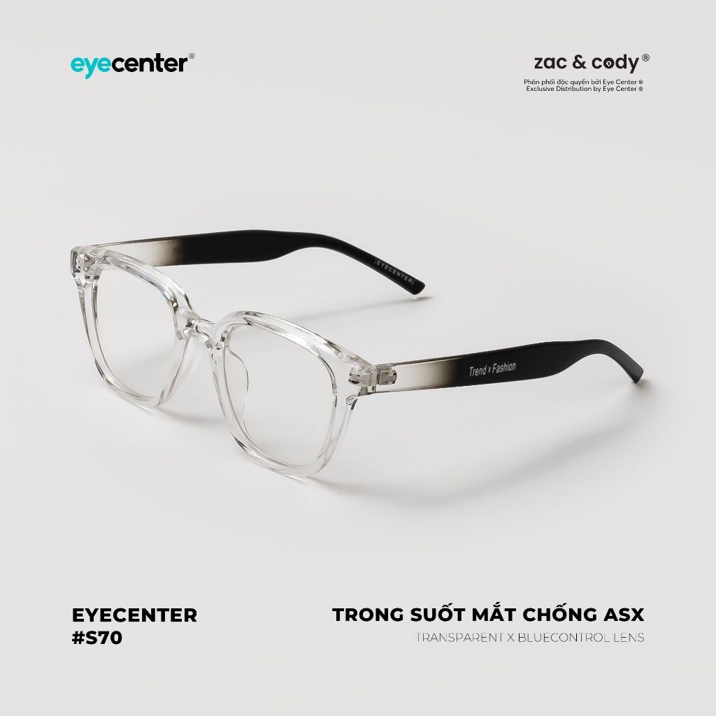 Kính mát nam nữ chính hãng EYECENTER S70-S nhựa dẻo siêu nhẹ nhập khẩu by Eye Center Vietnam