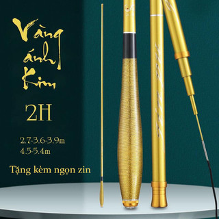 Cần câu tay ánh kim 2h tặng kèm ngọn zin