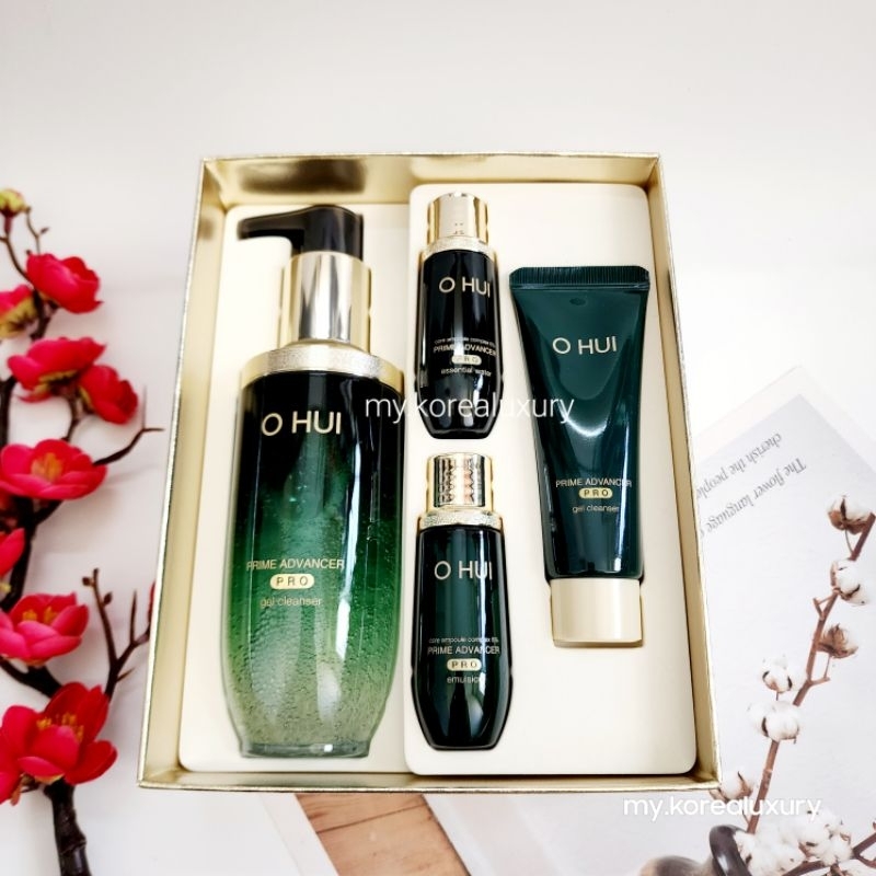 Set sữa rửa mặt chống lão hóa Ohui Prime Advanced Pro Gel Cleanser 200ml