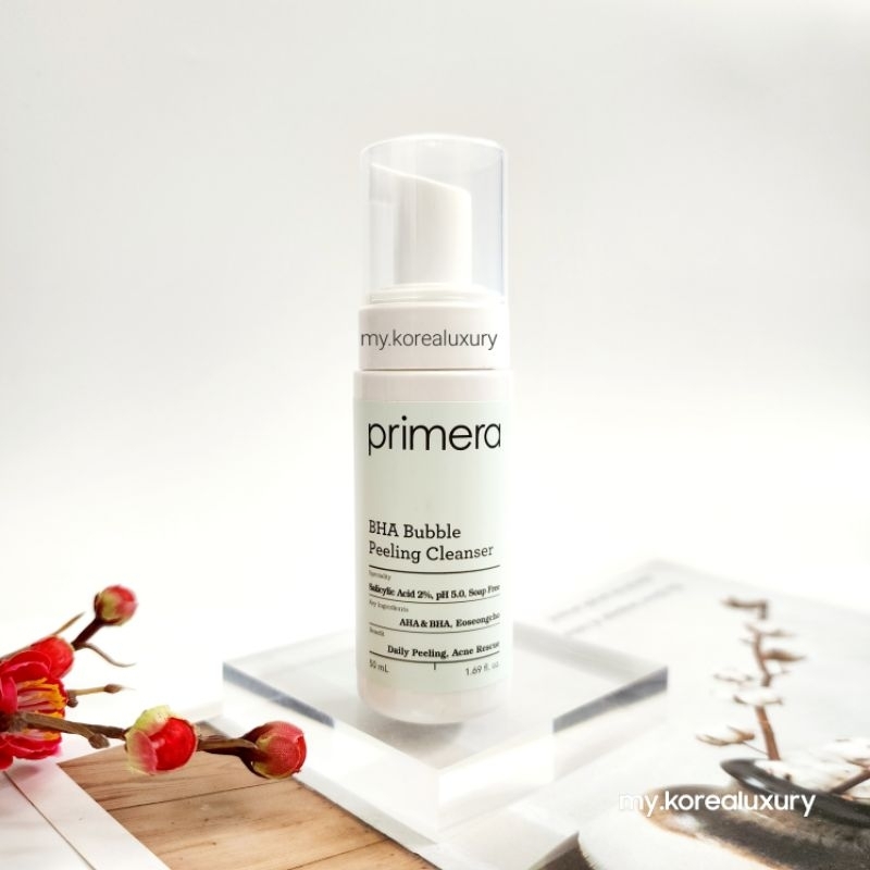 Sữa rửa mặt cho da nhờn mụn Primera BHA Bubble Peeling Cleanser 50ml