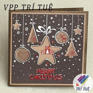 Thiệp noel thiết kế thủ công  - VPP Trí Tuệ