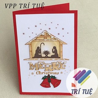 Thiệp noel thiết kế thủ công  - VPP Trí Tuệ
