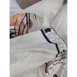 Bộ Mèo Kem Lụa Xước Sang chảnh