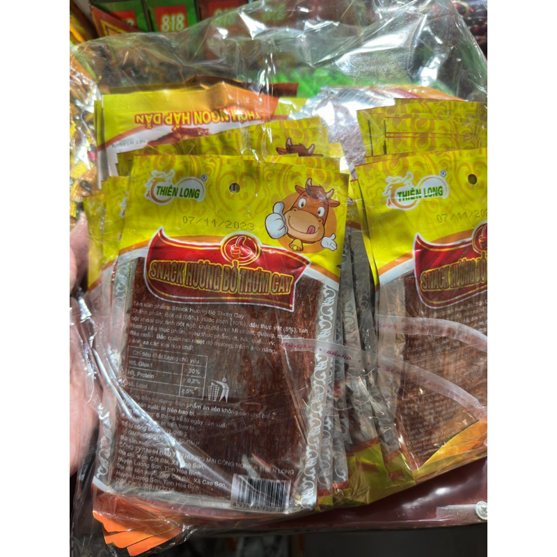Sỉ 1 bịch 30gói Snack Hương Bò thơm cay