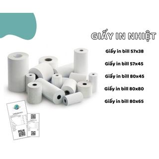 GIẤY IN BILL K80, K57 Giấy in Bill, in Nhiệt Giá Rẻ, Shop Online, Cafe, Cửa Hàng,TAXI, POS Cầm Tay