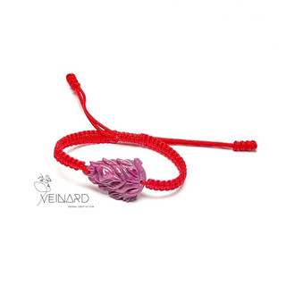 Vòng tay tết dây hồ ly ruby