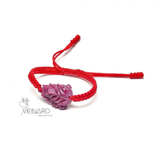 Vòng tay tết dây hồ ly ruby