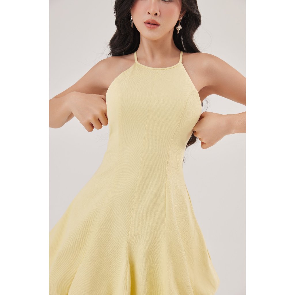 Đầm Nữ Cổ Yếm Dáng Bí Form Ngắn - SAMI DRESS - GOÛT DE JUN