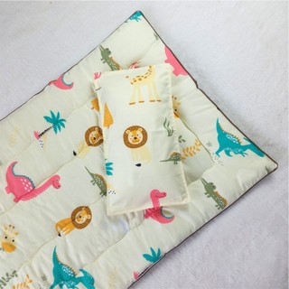 Bộ Gối Nệm Cho Bé Đi Học Mẫu Giáo, Nhà Trẻ, Bán Trú Tiểu Học Chất Vải Cotton Thắng Lợi Chần Gòn Cho Bé SơSinh Đến 10Tuôi