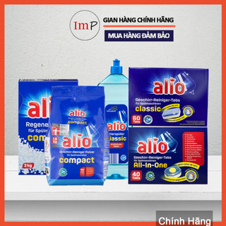 Viên rửa bát, bột rửa bát Alio - Tẩy sạch ít mùi - Muối làm mềm nước Alio - Nước làm bóng Alio - Hàng nội địa Đức - ImP