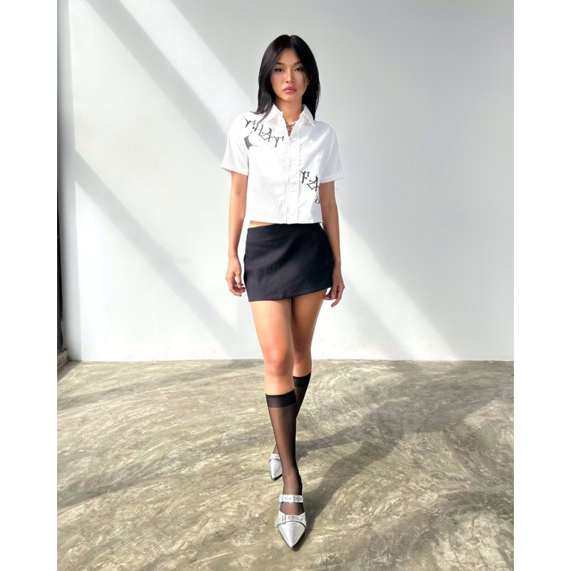 Áo sơ mi TF BASIC WHITE SHIRT Nam Nữ