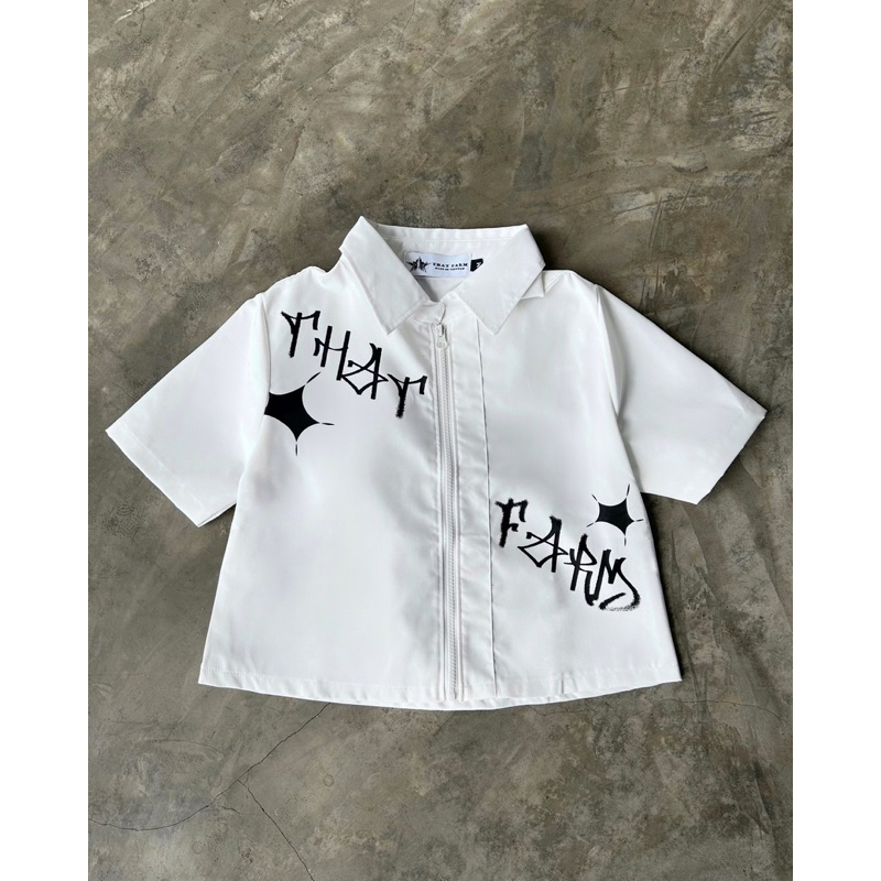 Áo sơ mi TF BASIC WHITE SHIRT Nam Nữ