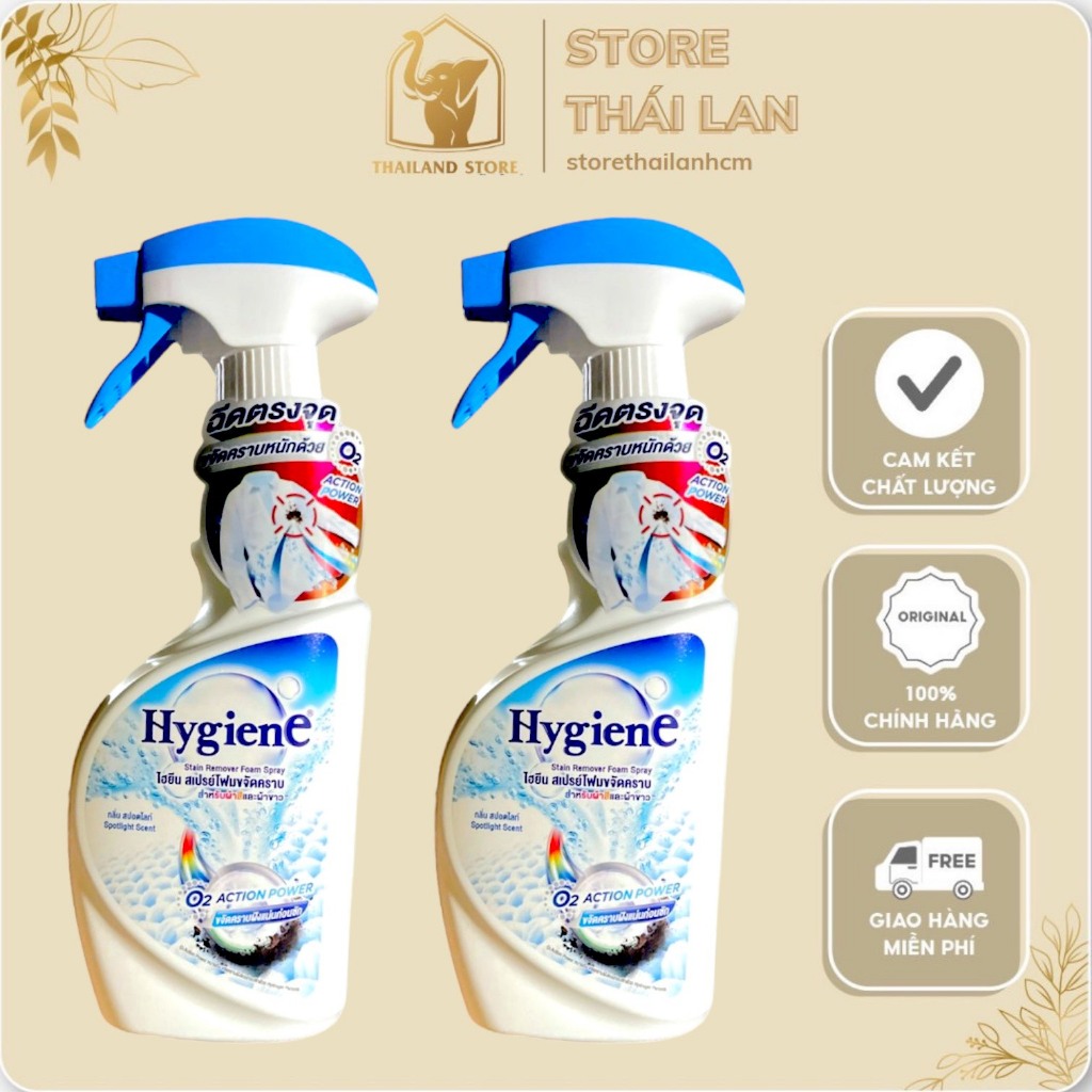 Xịt tẩy quần áo Hygiene 500ml - Đánh bay mọi vết bẩn