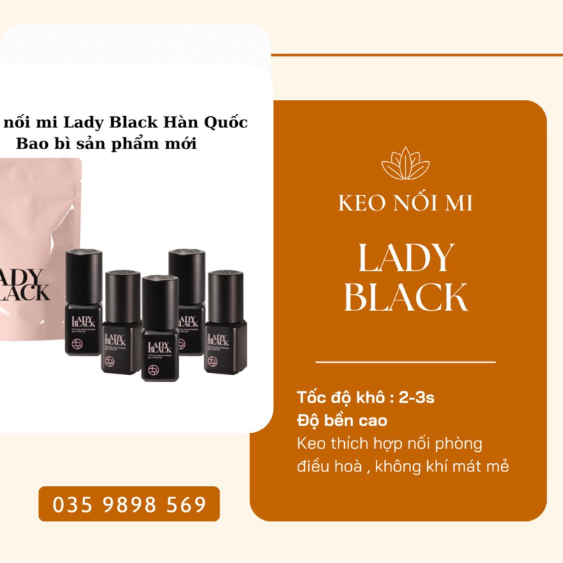 [ HÀNG CHÍNH HÃNG ] KEO LADY BLACK BAO BÌ SẢN PHẨM MỚI