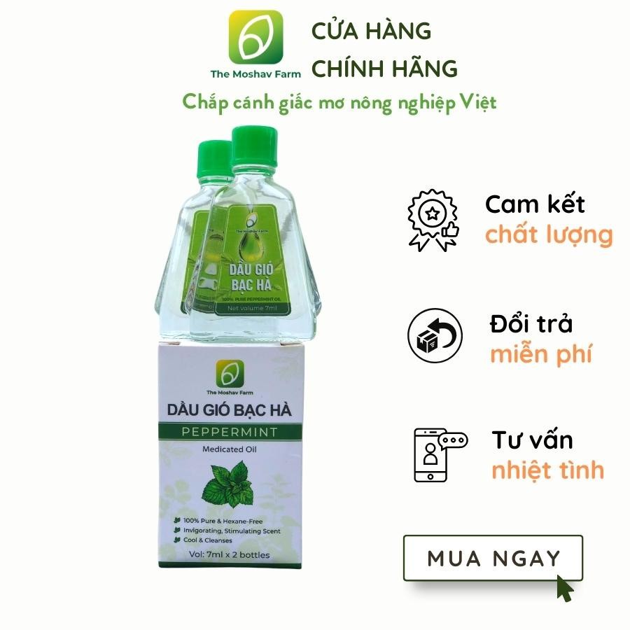 Dầu gió bạc hà cao cấp G01 chiết suất hoàn toàn từ thiên nhiên thơm dịu thông mũi giảm say xe giảm đau đầu 7ml