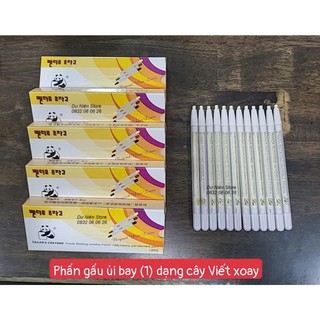 Bút sáp bay dạng xoay hiệu con gấu panda, bút sáp ủi bay không cần chuốt.