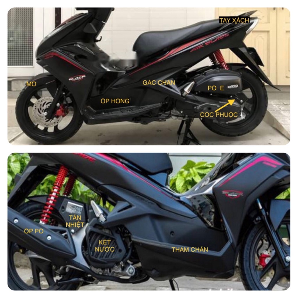 ỐP TAY DẮT SAU  DÙNG CHO ĐỜI XE  AB 2013 2014 2015 CACBON