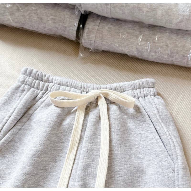 ✨MALINHKID✨CB065- Combo 2 quần nỉ bông ghi, đen trẻ em VNXK