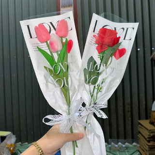Bó hoa tulip, hoa hồng xinh xắn tặng bạn bè, người yêu, hoa tặng mẹ, tặng thầy cô