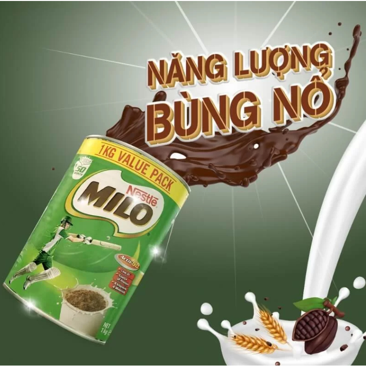 Sữa bột Nestle Milo tăng chiều cao cho bé từ 2 tuổi 1kg -1.1kg Healthy Care BeautiMax