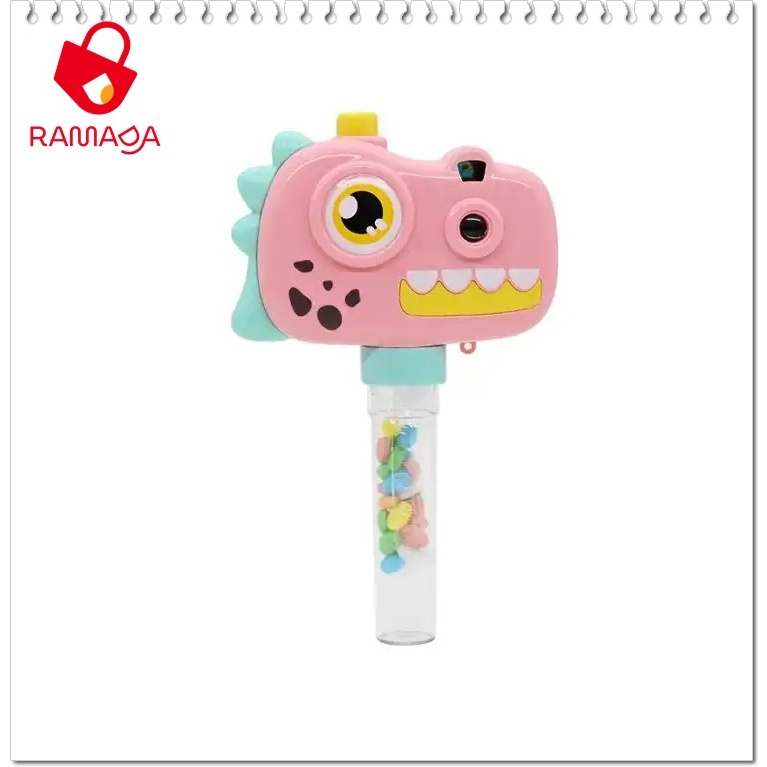 Kẹo đồ chơi máy ảnh khủng long Colorful Dinosaur camera candy toy