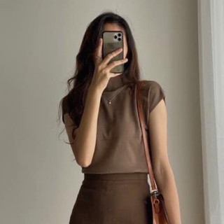 8076 ÁO LEN CỔ LỌ SÁT NÁCH