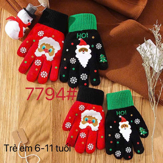 Găng tay chống rét hình noel siêu ấm cho bé