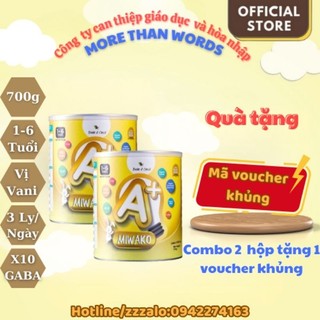 Combo 2 hộp sữa miwako a+ 700g vị vani date 12/2025