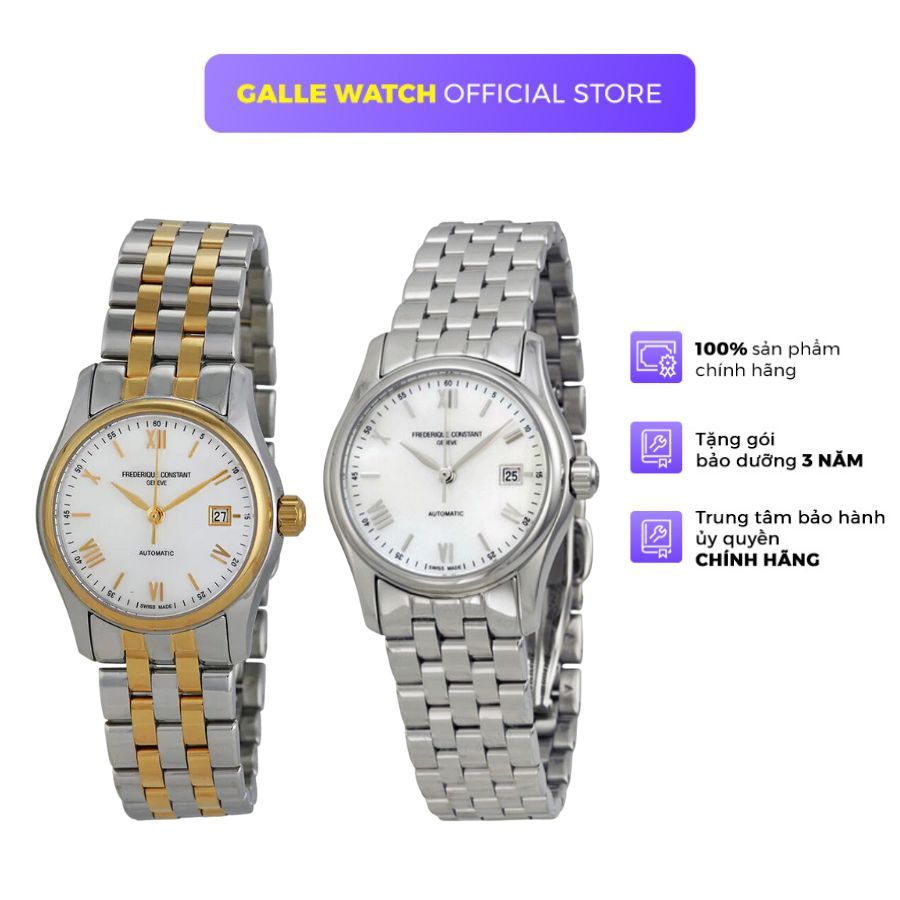 Đồng hồ cơ nữ Frederique Constant FC-303MPWN1B phong cách thanh lịch, quý phái, kính Sapphire, dây t
