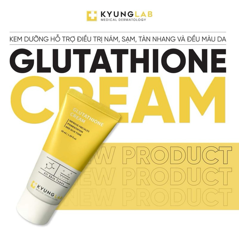 [Sẵn] GLUTATHIONE CREAM 50ML Kyung Lab - Kem dưỡng chuyên dành cho da nám, sạm, tàn nhang và làm đều màu da