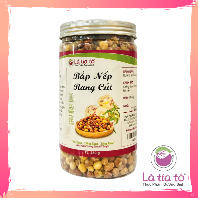 BẮP NẾP RANG CỦI GIÒN TAN - LÁ TÍA TÔ
