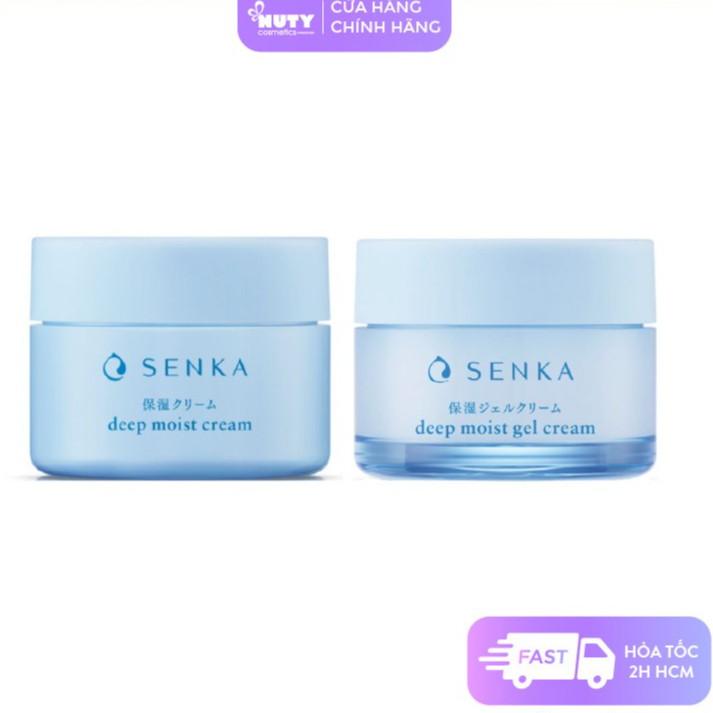 Kem Dưỡng và Mặt Nạ Ngủ Cấp Ẩm Chuyên Sâu Senka Deep Moist Cream