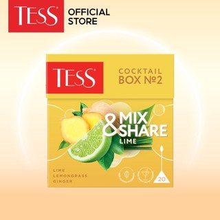 Combo 12 Trà ô long Tess Mix and Share vị chanh 20 gói/hộp