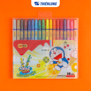 Bút sáp vặn 18 màu Colokit Doraemon TCR-C05/DO