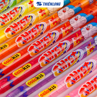 Bút sáp vặn 18 màu Colokit Doraemon TCR-C05/DO