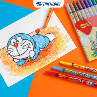 Bút sáp vặn 18 màu Colokit Doraemon TCR-C05/DO