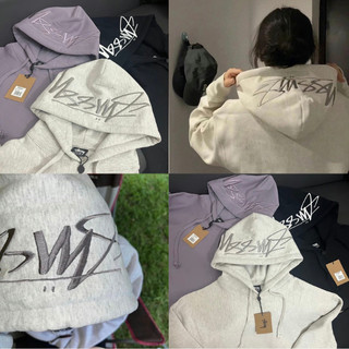 Áo Hoodie Stussy nón thêu cao cấp full tag mạc