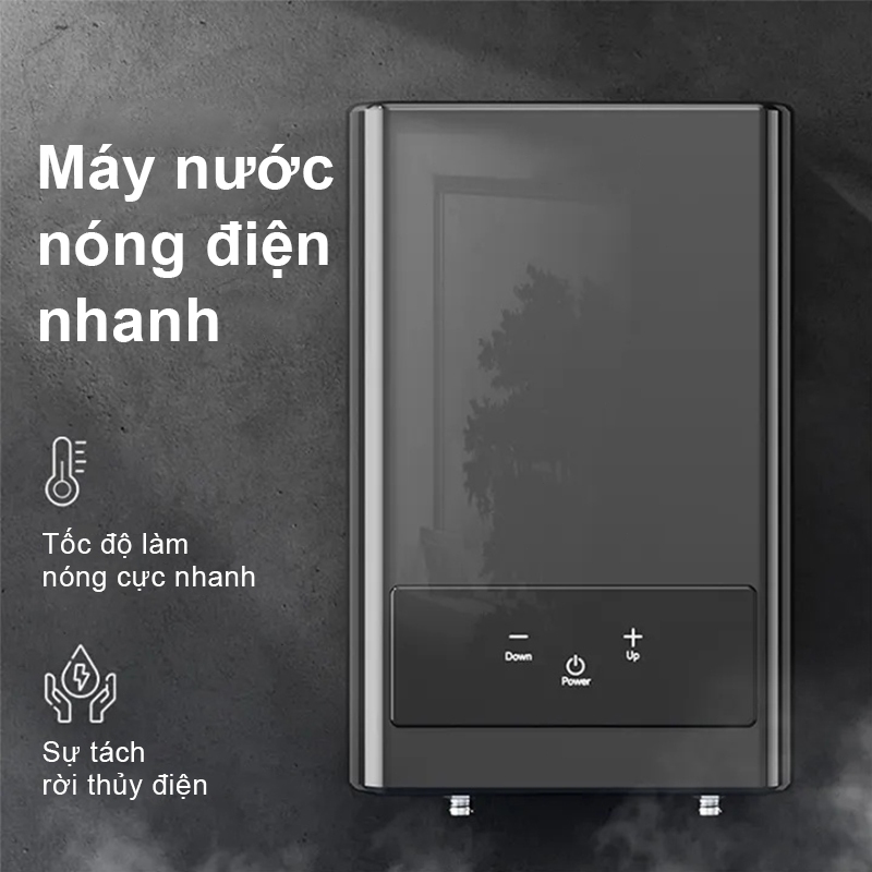 OOKAS máy nước nóng trực tiếp Máy nước nóng điện Màn Hình Cảm Ứng LCD- Tặng kèm vòi sen Máy làm nóng nước trực tiếp