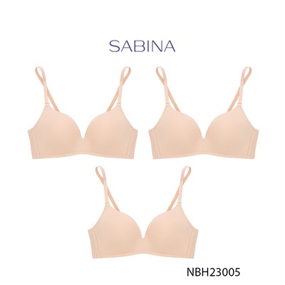 Combo 3 Áo Lót Không Gọng Mút Dày Vừa Màu Trơn Soft Doomm By Sabina NBH23005 (Giống SBXH6002)