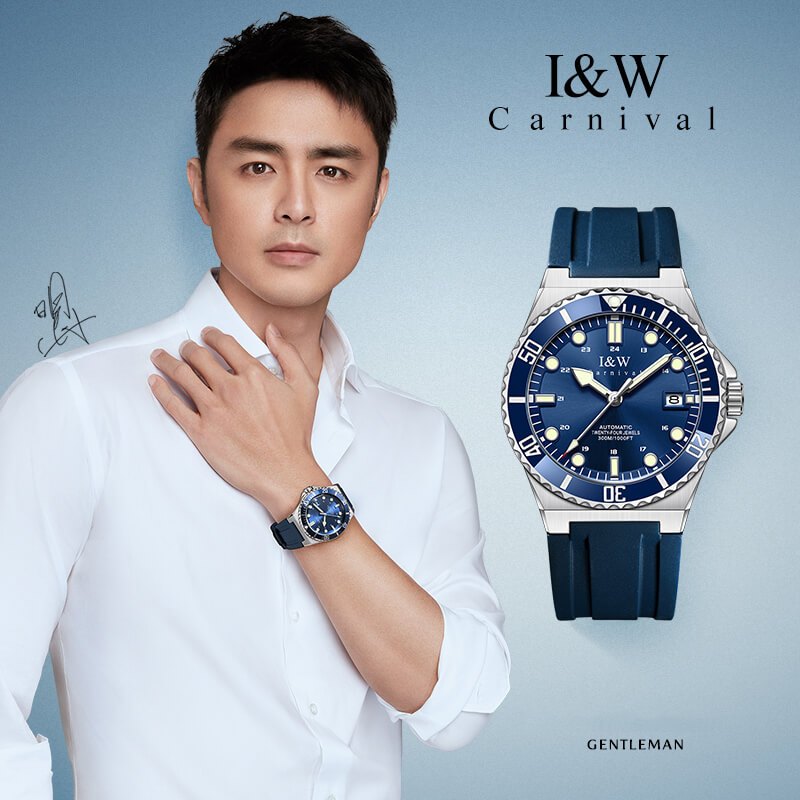 Đồng hồ nam chính hãng IW Carnival IW726G-7 ,Kính sapphire,chống xước,Chống nước30m,BH24 tháng,Máy điện tử(pin),dây da