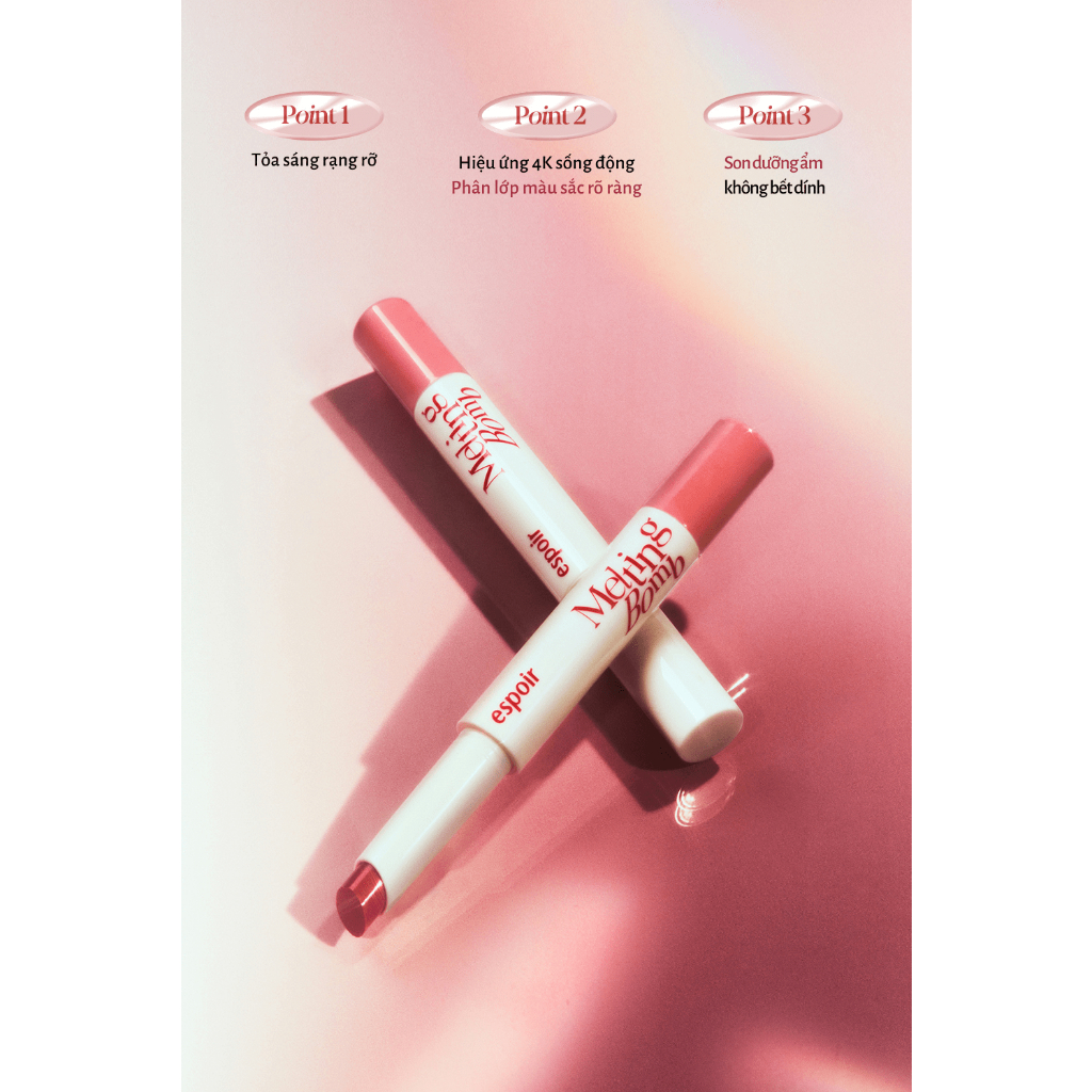 Son Dưỡng Tan Chảy Có Màu Espoir Mega Melting Bomb 1.7gr