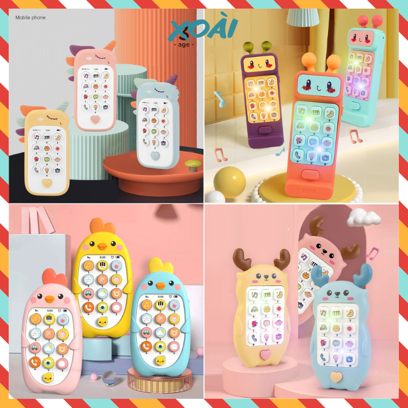 Đồ chơi phát nhạc cho bé, Điện thoại đồ chơi, Điện thoại trẻ em có nhạc, Điện thoại di động phát nhạc cho bé
