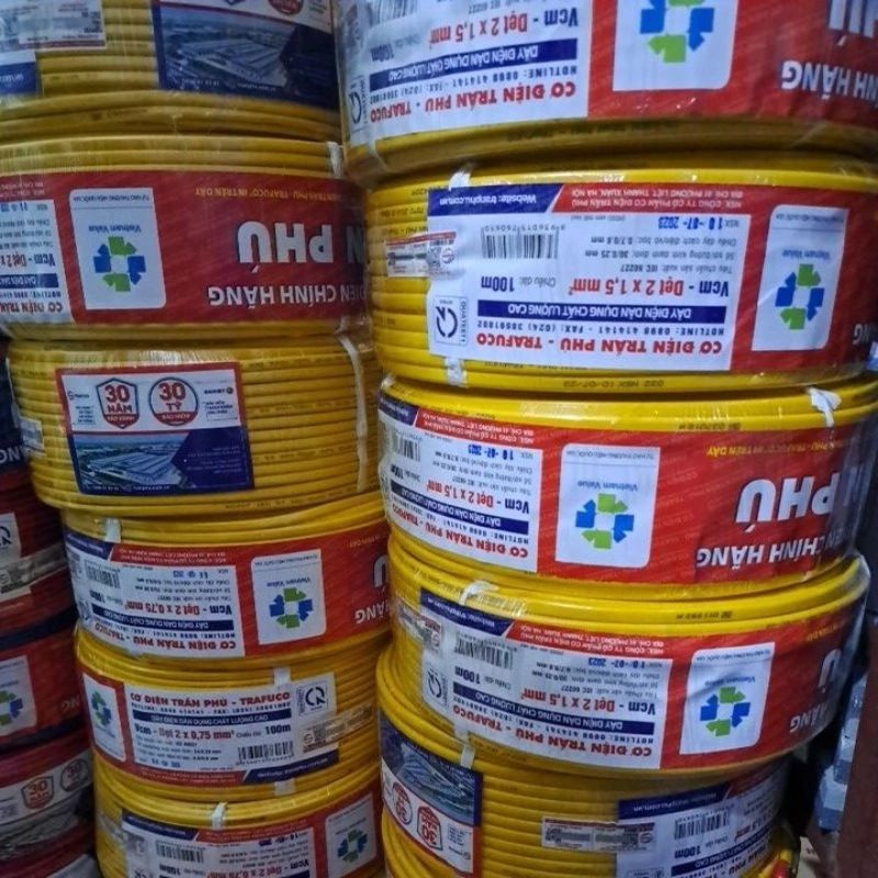 sỉ 100m ( 2x0.75->2x4) dây Trần Phú 41 Phương Liệt  chính hãng.