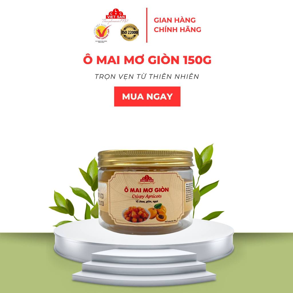 Ô Mai Mơ Giòn Việt San [ Hộp 150g ]