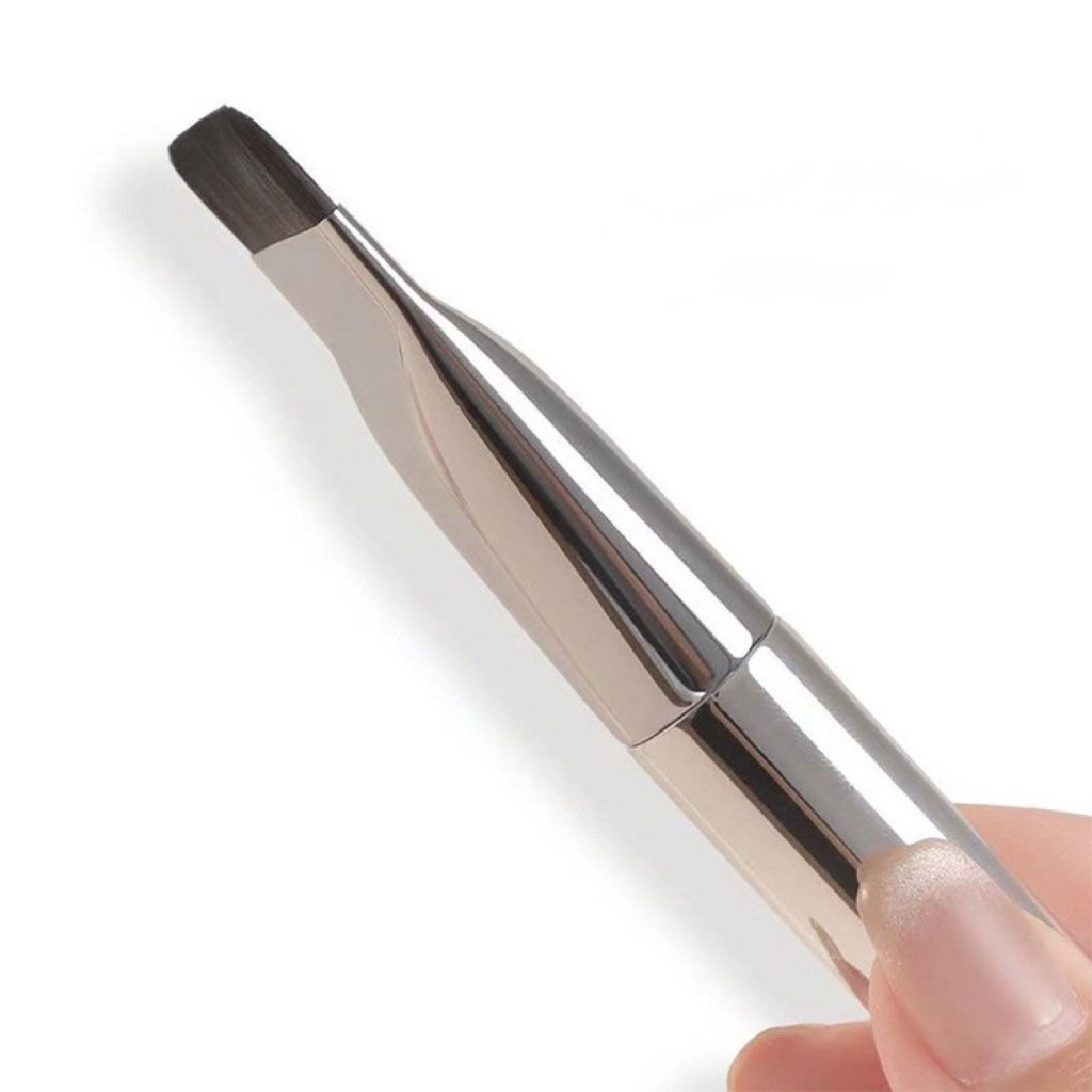 Cọ Đánh Phấn Tán Nền Màu Bạc Foundation Brush Hình Vuông Che Khuyết Điểm Dành Cho Makeup Trang Điểm